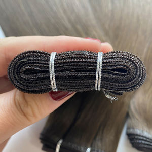 Extension Cinesi Vergini a Trama Piatta, Aspetto <span class=keywords><strong>Naturale</strong></span>, Lunga Durata, Volume Duraturo, Doppio Filamento, Colore Marrone Bellissimo, 14-24 Pollici - Product Image 5