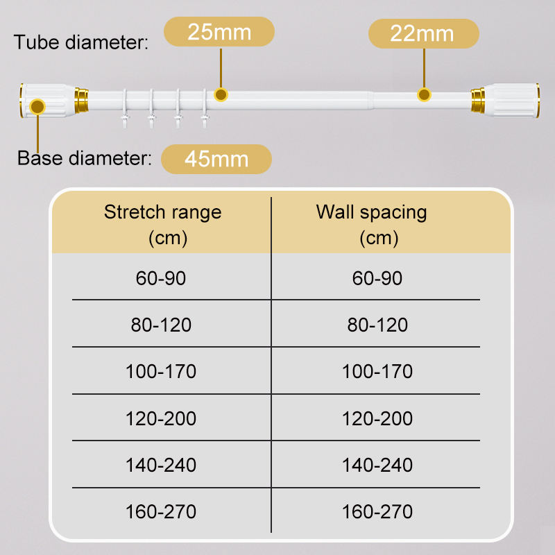 1.4-2.4m(55.1-94.5inch)