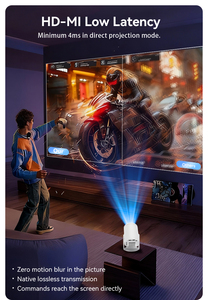 Nouveau prix TURN1 <span class=keywords><strong>Mini</strong></span> projecteur portable Android 14 intelligent Full HD 200 lumens avec haut-parleur intégré pour home cinéma - Product Image 5