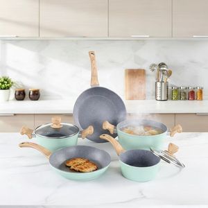 Geling – <span class=keywords><strong>Meilleur</strong></span> Prix – Batteries de Cuisine Antiadhésives en Granit Vert – Vente en Gros Usine – Casseroles et Poêles à <span class=keywords><strong>Induction</strong></span> - Product Image 1