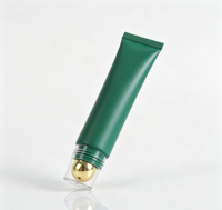 Tube souple cylindrique mat ABL avec bille roulante en acier inoxydable, tube vide pour emballage OEM de produits de massage et de soins de la peau de luxe