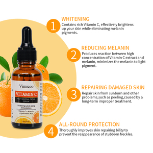 Vente en gros de <span class=keywords><strong>produits</strong></span> cosmétiques naturels pour le soin de la peau au vitamine C, crème hydratante éclaircissante de haute qualité, essence faciale pour femmes <span class=keywords><strong>noires</strong></span> - Product Image 3