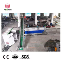 Flocons en plastique HDPE de haute qualité fondant la machine de granulation de déchets rigides PP PE Regulus réutilisant la ligne de pelletisation