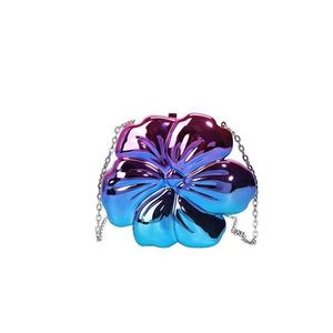 Bolso de Mano de Cristal con Forma de Rosa para Fiesta de Graduación, Bolso de Mano Brillante con Purpurina, Bolso de Mano de Cristal - Product Image 1