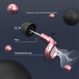 Độ trung thực cao ba kích cỡ cốc tai silicon Vòng tai cắm màu sắc lạ mắt cách âm tai cắm hộp đêm bên nút tai buổi hòa nhạc - Product Image 3