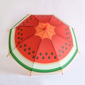 Paraguas Plegable Clásico de 17 Pulgadas con Diseño 3D de Frutas para Niños, Transparente, de Tres Pliegues, para Viajes de Adultos - Product Image 1