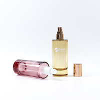Botol Serum Perawatan Kulit Silinder Matte Kustom Mewah 120ml dengan Dasar Kaca Tebal dan Pompa Losion untuk Kemasan Kosmetik