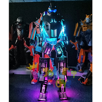 Costume de mascotte Mecha Robot LED Festival fabriqué en Chine pour les représentations de fête et les défilés de festival améliorent l'atmosphère festive