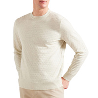 Pull en coton doux 100 % personnalisé pour homme, col rond, style club de campagne, haute qualité, collection automne-hiver, classique, anti-plis