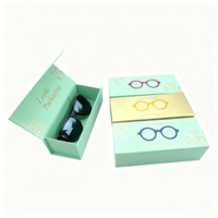 Scatola di imballaggio in carta personalizzata con coperchio magnetico di lusso eco-friendly personalizzata custodia per orologi con occhiali stampati protetti da Uv