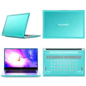 Tampon TPU kenar sert PC kılıf için Huawei Matebook D14 2022 onur magicbook 14 darbeye koruyucu kabuk kapak