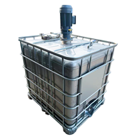 Réservoir IBC en acier inoxydable 304 316 de qualité alimentaire de 500l 1000l 1500l, réservoirs IBC, conteneurs IBC