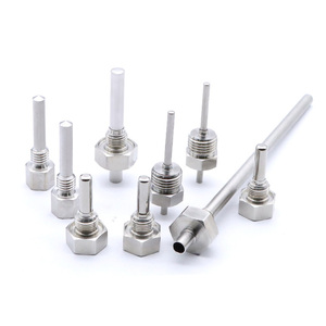 Kustom hex berulir thermocouple baja tahan karat thermowell pencelupan lengan logam pabrik suhu Lengan probe - Product Image 4