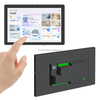 Amplificateur de musique d'ambiance intelligent 8 pouces, nouvelle interface utilisateur, 2 zones avec Alexa, Android 11, contrôle mural Wi-Fi, 8x25W, compatible tablette tactile