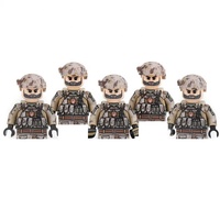 Mini Figurines Soldat Forces Spéciales US Leopard Arme Fusil Gilet Blocs MOC Modèle Militaire Armée Jouets de Construction