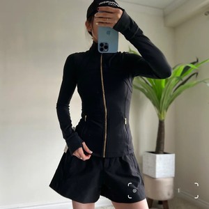 Chaqueta Transpirable con Cierre Dorado para Primavera/Verano, Ropa de Yoga <span class=keywords><strong>LouLou</strong></span>, Edición Limitada, Ropa Deportiva para Correr, Elegante 2025 - Product Image 2