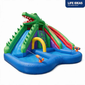 Commercial PVC Outdoor Adult Giant Inflatable Water <b>Slide</b> With Detachable Swimming <b>Pool</b> and Blower for Backyard Kids Party - Product Image 3