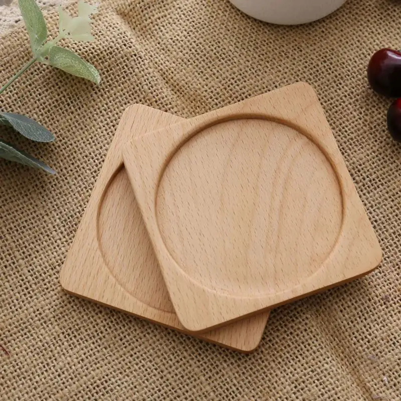 लकड़ी ओक कोस्टर धारक हस्तनिर्मित ओक के साथ सेट और काग Coasters प्राकृतिक लकड़ी काग Coasters उपहार बॉक्स सेट