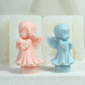 Molde de silicona 3D <span class=keywords><strong>para</strong></span> jabón Fondant <span class=keywords><strong>para</strong></span> niño y niña, vela <span class=keywords><strong>para</strong></span> Baby Shower, regalos de cumpleaños, herramientas - Product Image 4