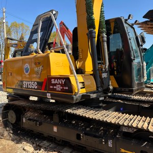 Excavadora de Orugas Usada a Bajo Precio, SY135C Pro, Buen Estado, Motor Original, Maquinaria de Construcción con Excelente Rendimiento - Product Image 5