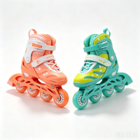 Magnifiques patins à roulettes avec roues lumineuses en PU et roulements ABEC-7, combinés à un châssis solide en PP pour les sports de plein air des adultes