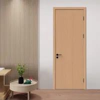 Porte battante intérieure moderne en bois massif éco-responsable, surface finie, bien scellée, sur mesure pour hôtel, appartement, projet