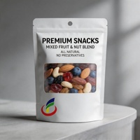 Emballage plastique mat personnalisé pour biscuits gommeux, bonbons comestibles, chewing-gum, avec fermeture à glissière, résistant aux odeurs et à l'humidité