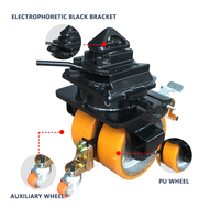 Roulettes pivotantes robustes en PU ISO 6 8 10 12 pouces, capacité de charge de 2 tonnes, roues doubles pour conteneurs maritimes