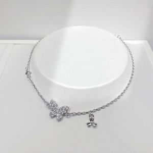 Pulseras de plata 925 personalizadas con circonitas, dijes DIY, de moda, de la amistad, vintage, de oro 14k, delicadas, de mariposa, tipo tenis. - Product Image 2