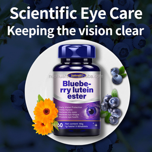 Private Label Blueberry Lutein Care Vision Chewable 1g <b>Bear</b> Tablets 60 Counts Herbal Eye Healthycare Supplement - Product Image 2