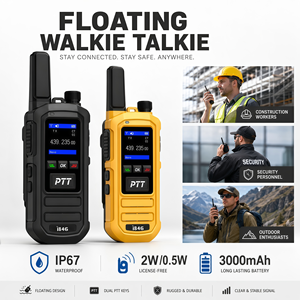 Radio Flotante Impermeable IP67, Batería Integrada de 3000 mAh, Banda UHF Compatible con Bandas de Frecuencia FRS y <span class=keywords><strong>PMR</strong></span> - Product Image 1