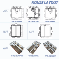 Maison préfabriquée extensible, maison modulaire préfabriquée portable pour bureau
