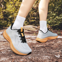 Chaussures de course d'été pour hommes grandes tailles (40-46) à bout large, baskets de haute qualité amorties avec plaque en carbone, respirantes, pour la gym et les pieds larges