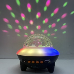 Điều khiển bằng giọng nói Đèn <span class=keywords><strong>LED</strong></span> tự động RGBW Di chuyển trên bầu trời Máy chiếu đèn loa BT Thay đổi 12 màu Nhà thông minh Quà tặng Đèn tiệc - Product Image 4