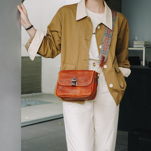 Women's Genuine Leather <b>Mini</b> Square <b>Bag</b> Brown Coffee <b>Black</b> Cover Type Portable Everyday Outfits Summer 2023 - Product Image 1