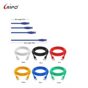 Cáp vá mạng-dây vá UTP <span class=keywords><strong>CAT5E</strong></span>/Cat6 với dây dẫn bằng đồng bị mắc kẹt (7x0.16mm) - Product Image 2