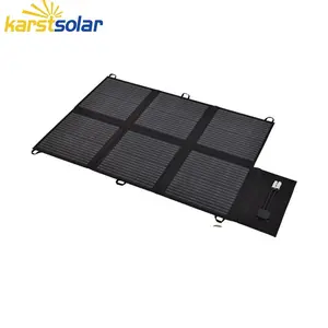 Panel solar plegable para paneles de estación de energía portátil 500W cargador de cámara de batería 100W 550 vatios plegable 12V 400 800W compacto