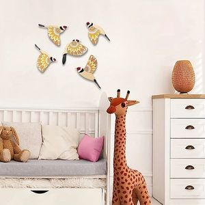 Vintage Style Wooden Flying Bird Hanging <b>Decorations</b> For Bird Lovers To Adorn Room <b>Walls</b> And Enhance Home Decor - Product Image 4