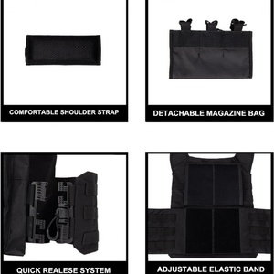 Chaleco Táctico de Liberación Rápida para Caza, Transpirable, para Entrenamiento de Combate, Equipo de Guardia de Seguridad, Chaleco Táctico Modular con Peso - Product Image 6