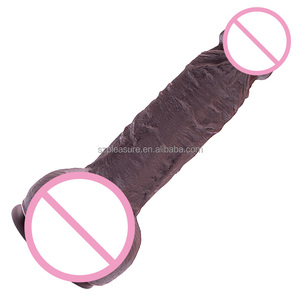 Consolador de mujer personalizado al por mayor piel real silicona líquida dildo amante consolador clásico 7,9 pulgadas - Product Image 3
