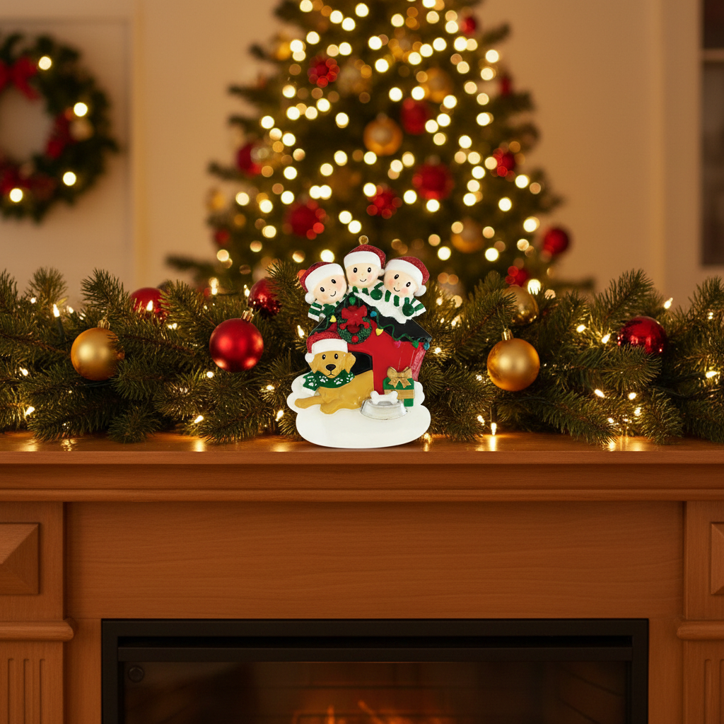 3 persone + cane colorato