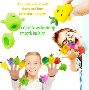 2024 venta directa <span class=keywords><strong>de</strong></span> fábrica vegetal fruta dedo muñeca juguete dibujos animados Animal dedo marioneta juguete - Product Image 4