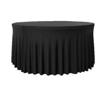 Nappe de table en polyester unie, épaisse, anti-poussière, style européen et américain, universelle quatre saisons, pour table à manger, résistante au soleil