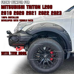 กันชนหลังเหล็กคุณภาพสูง กันชนหน้าพร้อมบาร์กันกระแทก สำหรับรถกระบะ <span class=keywords><strong>TRITON</strong></span> L200 ปี 2015 2016 2017 2018 ยี่ห้อ ADI OFF ROAD <span class=keywords><strong>4x4</strong></span> - Product Image 4