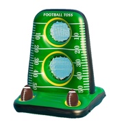 Jeu de fête de rugby transfrontalier avec jouet gonflable requin en PVC, jeu de lancer, cible flottante et panier de ballon pour l'extérieur en été