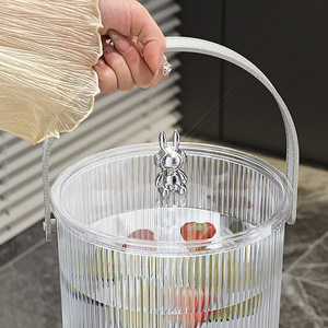 <b>Tea</b> Fruit <b>Infusion</b> Pitcher With Rabbit Handle Large Capacity Round Glass Water Jug For Party Summer 2024 - Product Image 1