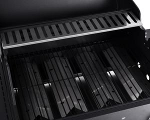 O pó de alta temperatura revestiu a grade fácil exterior do BBQ do propano do gás movente dos queimadores 4 + 1 com o fogão lateral do assado do queimador - Product Image 5