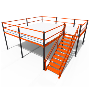 Rak lantai Mezzanine, rak tugas berat sistem logam Mezzanine, sistem pelacakan kepadatan tinggi - Product Image 1