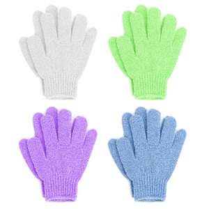 Nuevos Guantes Exfoliantes de Cinco Dedos para Baño, Guantes de Doble Cara para Frotar, Guantes de Poliéster para Ducha - Product Image 1
