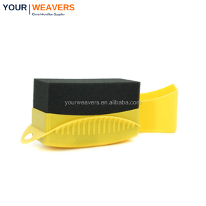Brosse pour pneus de voiture Brosse éponge de polissage pour roues de voiture avec couverture Lavage Nettoyage Pansement Applicateur Pad - Product Image 4